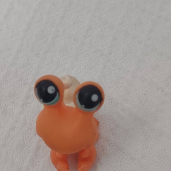 Vintage Littlest Pet Shop #188 Orange Crab G2 Cream Shell - Picture 8 of 14